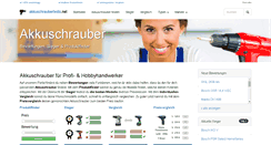 Desktop Screenshot of akkuschraubertests.net