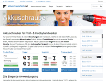 Tablet Screenshot of akkuschraubertests.net